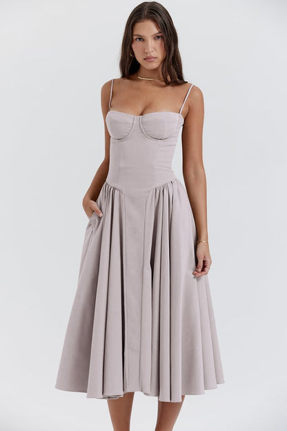 Tanya | Sophisticated Sleeveless Corset Dress