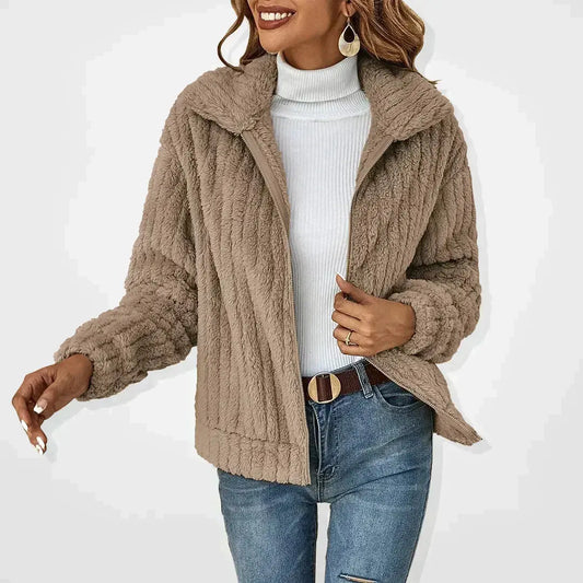 EMILY | Cosy Fluffy Cardigan-Lizabella Fashion