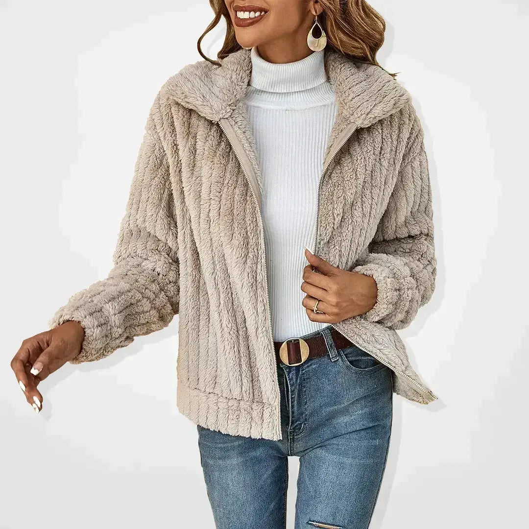 EMILY | Cosy Fluffy Cardigan-Lizabella Fashion