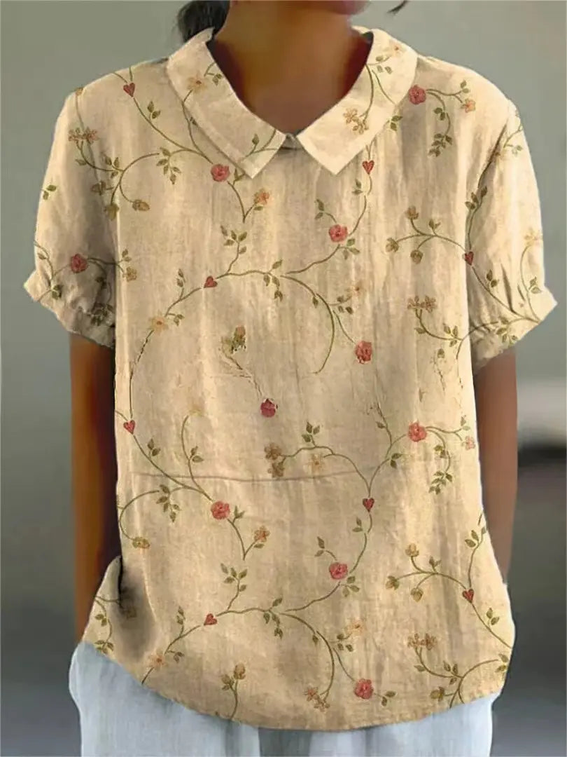 FLORA | Shirt with Flower Prints-Lizabella Fashion