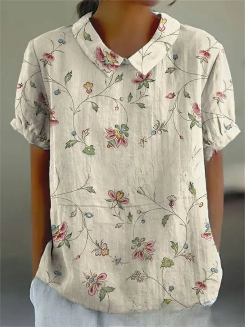 FLORA | Shirt with Flower Prints-Lizabella Fashion