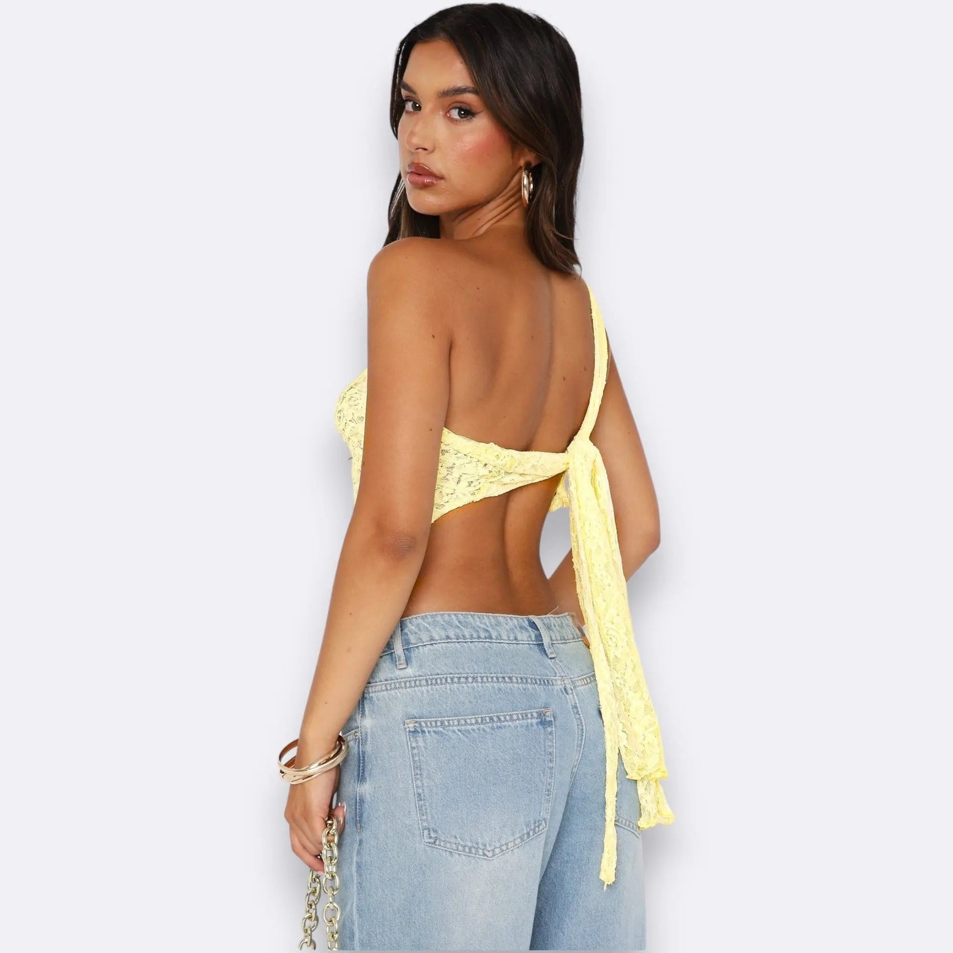 LYNNE | Elegant Yellow Top Women-Lizabella Fashion