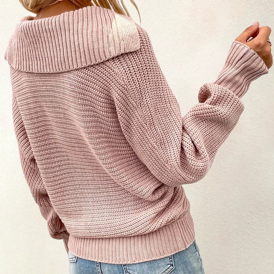 MIA | Cozy Rib-Knit Sweater-Lizabella Fashion