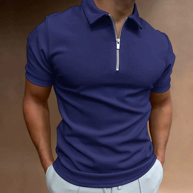 HUGO | Stylish Men's Polo Shirt with Sleek Zipper Detail - Lizabella Fashion