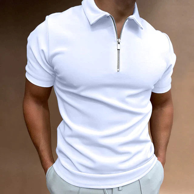 HUGO | Stylish Men's Polo Shirt with Sleek Zipper Detail - Lizabella Fashion