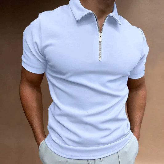 HUGO | Stylish Men's Polo Shirt with Sleek Zipper Detail - Lizabella Fashion