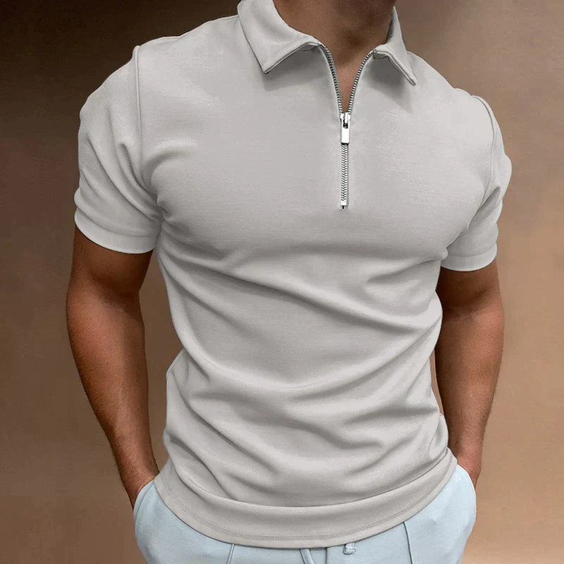 HUGO | Stylish Men's Polo Shirt with Sleek Zipper Detail - Lizabella Fashion