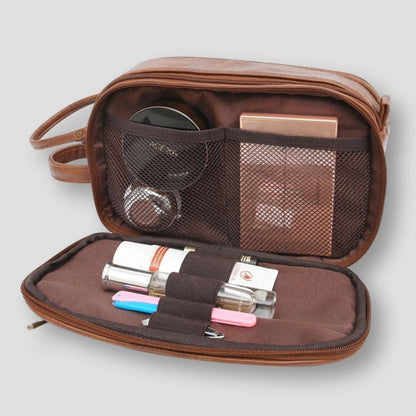 Mikaela | Royal Leather Travel Toiletry Bag